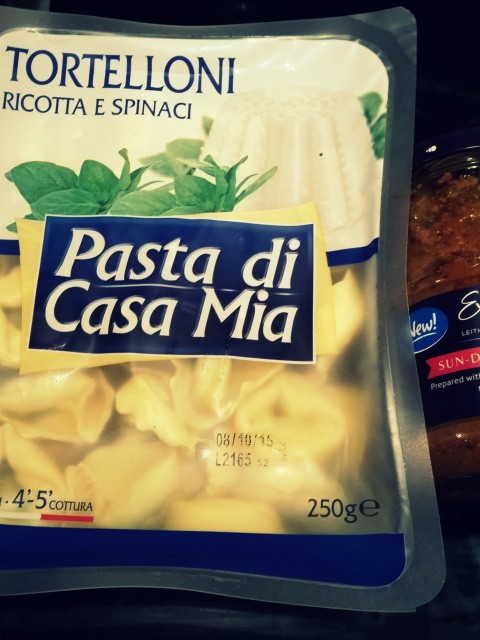 Tortelloni from Lidl & Extra Special Sundried Tomato Pesto from ASDA