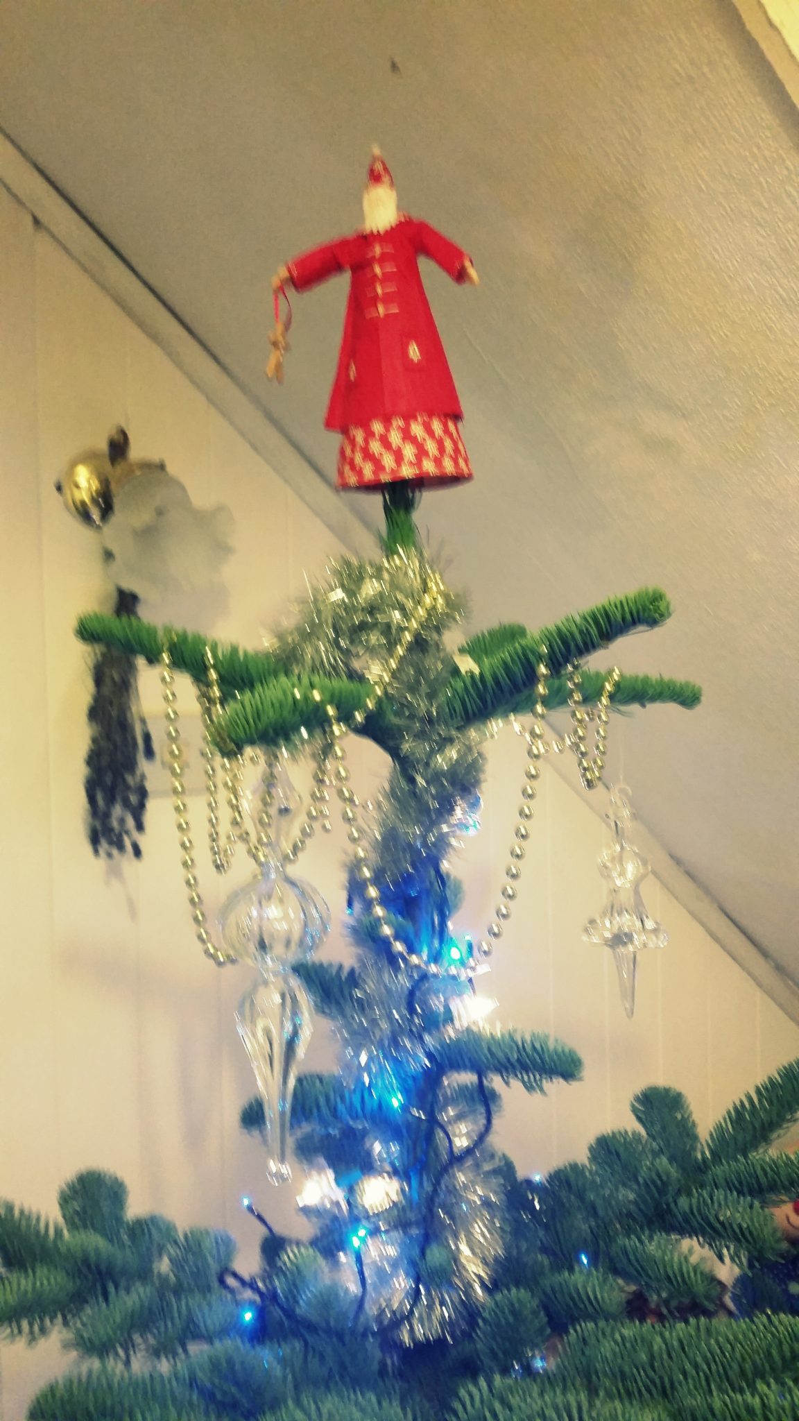 10. These crystal ornaments are some of my absolute favourites and a were a complete find at TK Maxx some years ago, I just love how the light reflects in them, but I do tend to hand them on a secure branch near the top of the tree as they are real glass