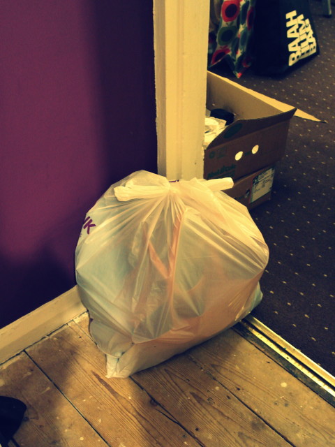 JamJarGill: KonMari: Bags: Charity bag of bags