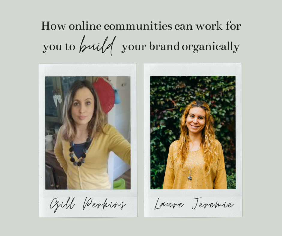 social media image for online community - images of Gill Perkins and Laure Jeremie